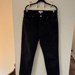 Re/Done Charcoal Denim Pants